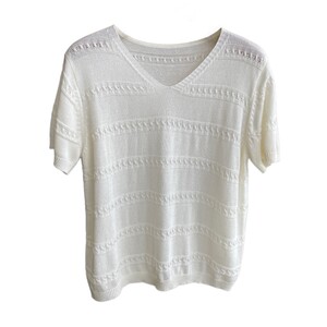 
AMR UU atmosphere fashionable hollow sequin cool knitted short-sleeved top for women 2026 spring and summer new style