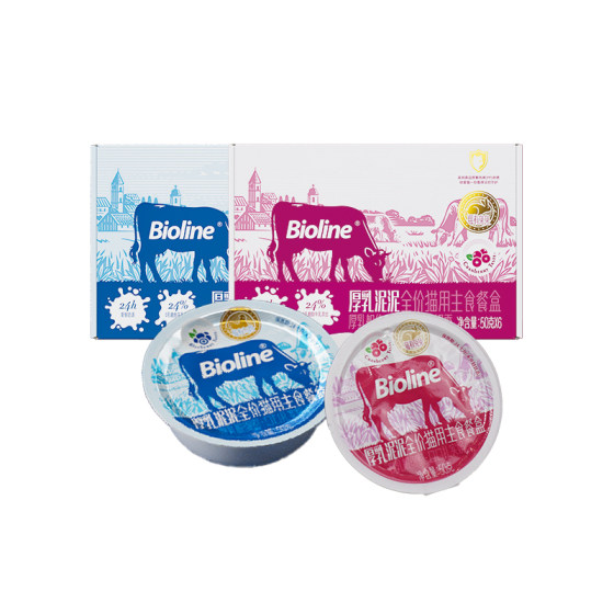 
Bioline Cat Snacks Wet Food Pack Cat Staple Food Lunch Box Kitten Snacks Canned Staple Food Wet Food 0 Lactose Fresh Milk