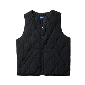 
Japanese High Street 2025 Autumn and Winter Men and Women Couple Gourd Cotton Quilted Filled Windproof Warm Vest Vest Trendy
