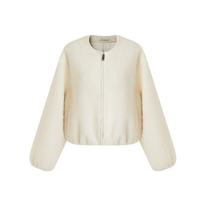 
UNSPOKEN short woolen coat for women winter 2026 new loose slimming lazy and relaxed feeling fur coat