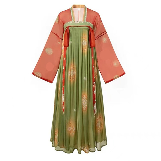 Tang Dynasty Hanfu female Chinese style genuine large size Qi breasts Tanggong night banquet classical dance students performance service costume explosion