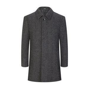 
[75.8% wool] George White Winter Men's Business Casual Mid-Length Woolen Coat Lapel Thick Outer