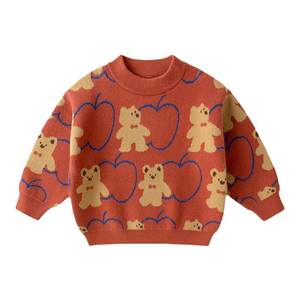 
Dudujia boys' sweaters winter children's knitted red tops girls winter sweaters baby children's clothes