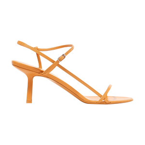 
French high heel sandals slim heels women's fashion design niche cat heel sandals without tired feet one-length strap sandals