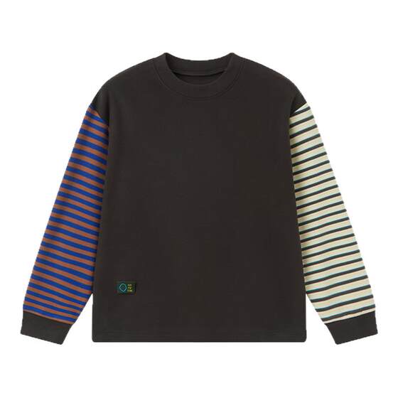 
[Nuo Nuo Yi] Gulu Diary children's clothing children's thickened T-shirt winter boys' striped long-sleeved girls' warm tops