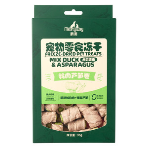 
[New Product Online] Meatyway Jueyan Duck Meat Asparagus Roll Pet Vegetable Freeze-dried Dog Clean Fire Snacks
