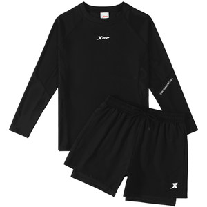 
Extstep swimsuit men's long-sleeved sun protection suit adult anti-embarrassment swimming trunks teenage swimsuit boy swimming tops