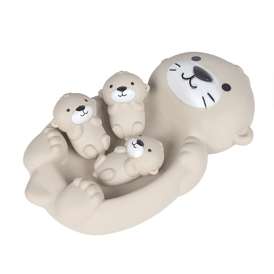 
Baby bathing toys otters do not enter water and do not accumulate water floating and play in the water swimming pool bathing baby children boys and girls