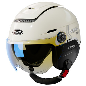 
Mustang Helmet Official Flagship Store 3C Certified Electric Motorcycle Half Helmet for Men and Women Summer Sun Protection Universal for All Seasons