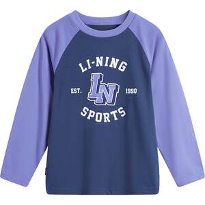 
Li-Ning little girl's quick-drying long-sleeved T-shirt boys' tops spring girls' clothing boys' middle-aged children's youth spring clothing