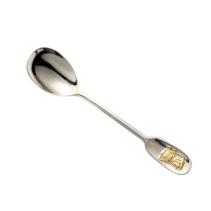 
Langwei 304 antibacterial stainless steel long handle spoon creative cute zodiac baby home soup rice dessert spoon