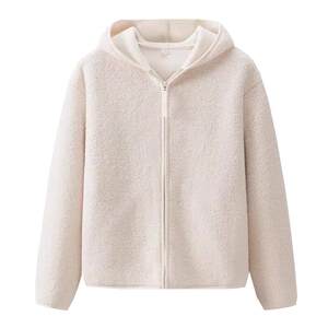 
Daily single fitting room cabinet 249 yuan! Warm and warm versatile hooded casual lamb velvet shiny fur short coat for women