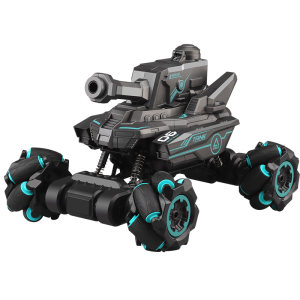 Children's remote control water bomb car electric four -wheel drive off -road gesture induction can fire artillery to launch tank toy car boys