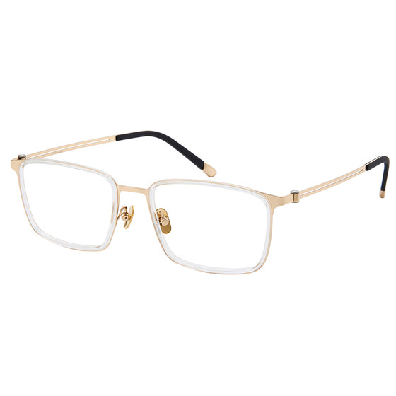 
Ultra-light pure titanium gold wire glasses frames for men can be equipped with myopia degree, anti-blue light, high-end business square frame transparent frames