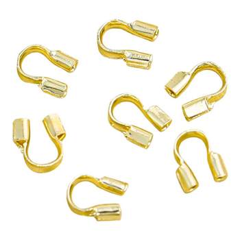 
16k gold copper plated real gold U-shaped buckle U-shaped wire buckle connecting clip horseshoe buckle DIY finishing bracelet