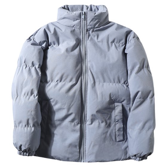 
Water-repellent autumn and winter stylish stand-up collared bread coat for men and women, loose cotton coat, warm cotton coat and jacket