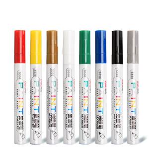 
Deli Paint Pen Automotive Painting Metal Industry Colorless Marker Pen Waterproof White Black Gold Silver Red Green Yellow Color Acrylic Marker Pen Guka Model Furniture Repair Model Thick Head Graffiti