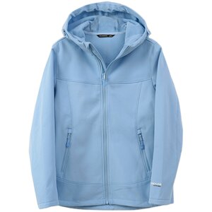 
Thickened hooded sports for women, warm jacket, windproof outdoor soft shell jacket, large size k