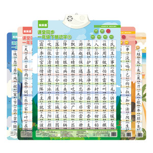 Full set of first -year volumes and lower volumes of literacy with sound hanging charts, young children preschool literacy finger pointers read sound hanging charts

