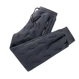 
[Single Layer] Winter Lamb Velvet Pants Men's Cotton Pants Wear Outerwear Plus Velvet Slim Fit Windproof Casual Sports Warm Autumn Pants