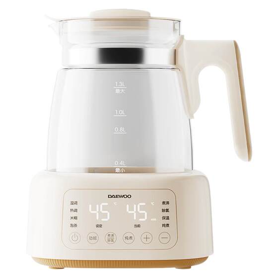 Daewoo full glass constant temperature electric kettle for newborn babies to make milk warmer special household insulation kettle milk mixer