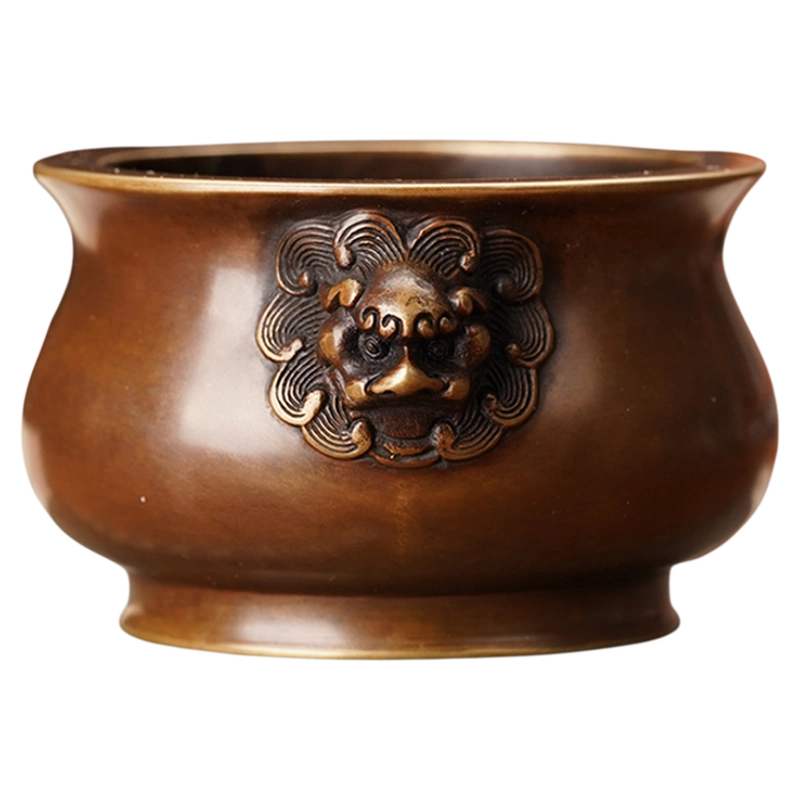 炉天下香炉小号双龙狮耳宣德炉仿古铜炉家用室内上香复古可收藏