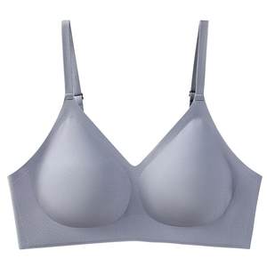 There is a tree soft support for underwear women with small breasts gathered big breasts, small breasts, small comfortable, no trace, air -breathable no steel ring bra, bra
