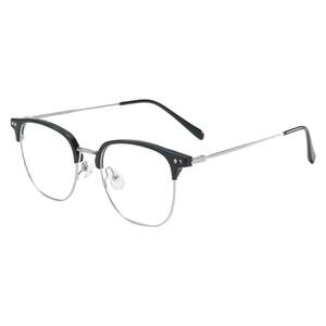 
Half-frame glasses for myopic women with glasses frames, professional ultra-light pure titanium makeup artifact for men, anti-blue light
