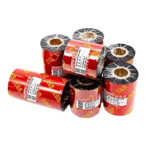 Anjou Hybrid Wax based Carbon Tape Roll Adhesive Copperplate Label Hanging Tag 110X300m 40mm 50 60 70 80 90 100PP Resin Reinforced Ribbon Barcode Printer