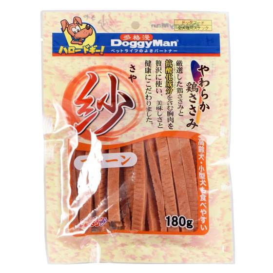 Japanese Dogg Manzai series Vegetable chicken cut 180g teddy dog ​​pet snack soft meat dried meat strips
