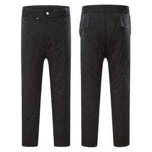 Wool cotton pants men's fur all -round pants in autumn and winter, middle -aged and old, velvet thickened leather warm high waist sheep leather pants