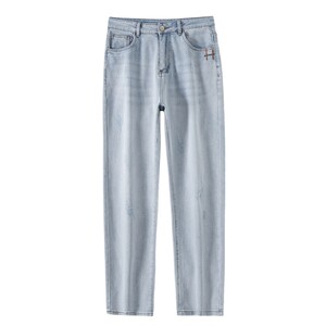 
Men's elastic light-colored jeans men's straight slim pants casual and versatile autumn men's pants 2026 new trousers