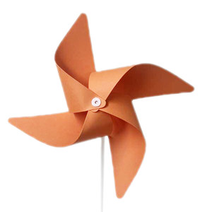 Blank white paper windmill kindergarten handmade materials package children's DIY painting painting, graffiti paint puzzle toy
