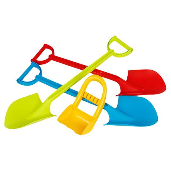 Large children's beach toy sleeve puts the seaside shovel to play sandburning sand digging tools to play snow pile snowman