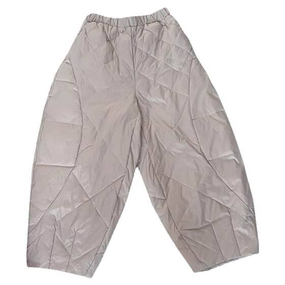 
Women's down pants wear high-end and fashionable loose winter new white goose velvet cotton pants fashionable eight-nine-nine-cropped pants