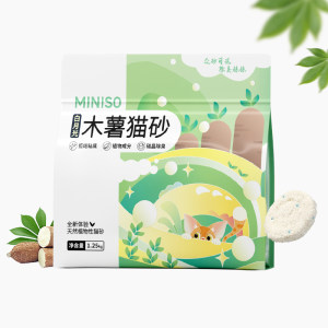 MINISO famous brand cassava cat litter deodorizing mixed cat litter pure cassava sand tofu sand cassava sand mineral sand