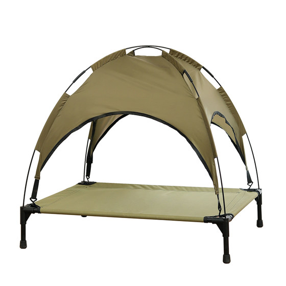 Pet camp bed kennel cat nest with tent high load-bearing four-season removable and washable off-the-ground summer moisture-proof dog bed