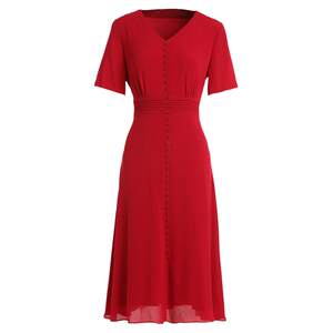 Giovanni silk dress with high-end style shopping malls, the same summer new high-end mulberry silk long skirt EI2E789