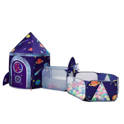 Children's Tent Space Case Spaceship Cosmic Ocean Ball Pool