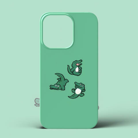 Crocodile Art Silicone – Pro/Plus/Max/Air – 17, 16, 15, 14, 13 iPhone Case