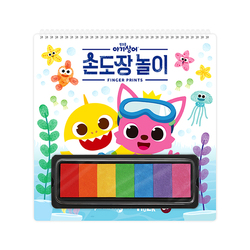 Korean Pinkfong Children's Handmade Diy Coloring Paint Baby Shark Pinkfon Painting Toy Set