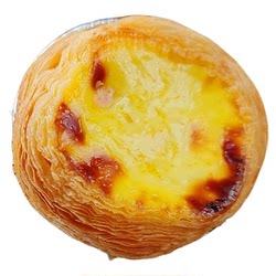 Heat-and-eat egg tart crust and liquid combination set