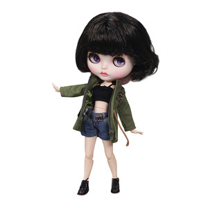 
ICY DBS small doll hand-painted baby makeup modification finished product 19 joint body sleepy BJD naked doll set