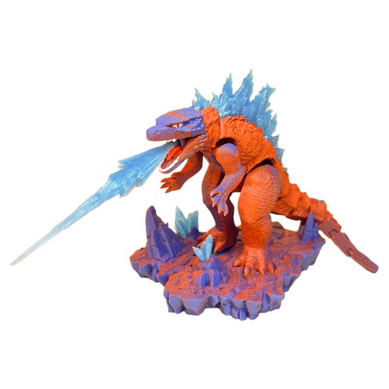 Red Lotus Godzilla Figure Ornament Full Body Gradient Popular Toy Movable With Base 3D Printing Birthday Gift