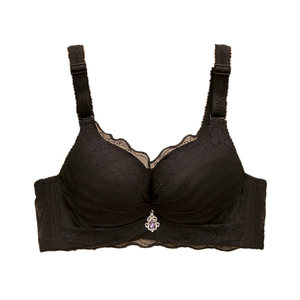 
Spring non-empty cup underwired small breast push-up thickened bra urban fashion girl lace underwear deep V bra