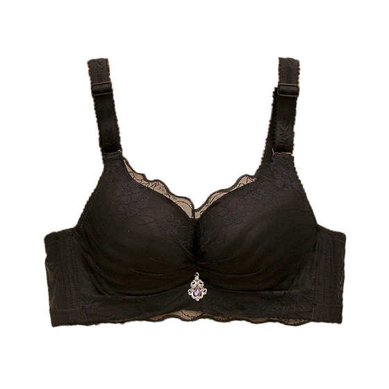 
Spring non-empty cup underwired small breast push-up thickened bra urban fashion girl lace underwear deep V bra