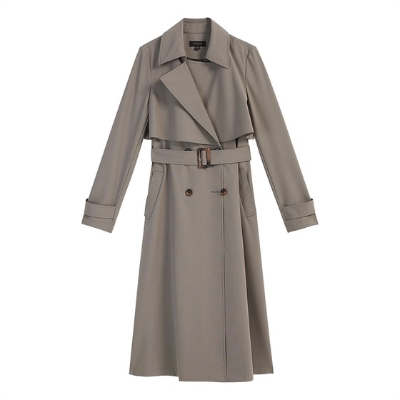 
[Same style as Liu Tao] YINER 2025 autumn new style French wool blended long windbreaker jacket