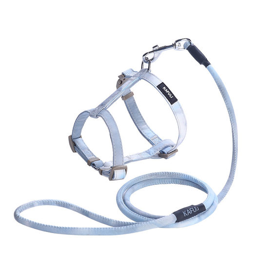
Pet leash gradient chest and back set I-shaped anti-breakaway small dog pet supplies dog leash
