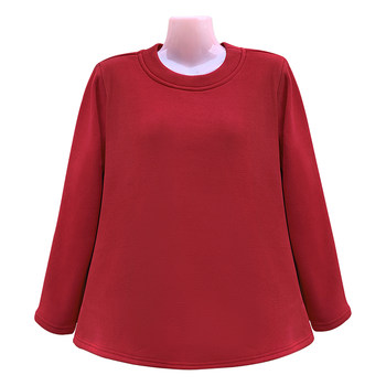 Broken shirt thicker and velvet mothers wear bottoming shirts