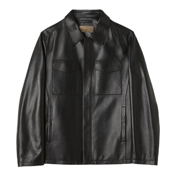 
[Lee wear style] GORNIA/Gronia men's leather jacket, sheepskin fashion versatile lapel leather jacket